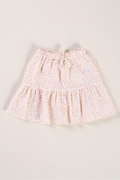 Bondberro Müslin Kız Çocuk 2 Katlı Etek %100 Pamuk