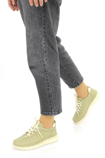 Mammamia D25ya 3275 Hakiki Deri Bağcıklı Kadın Ayakkabı