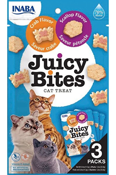 Inaba Inaba Juicy Bites Scallop & Crab Flavor 33 - 9g -3 Pouches Per Pack