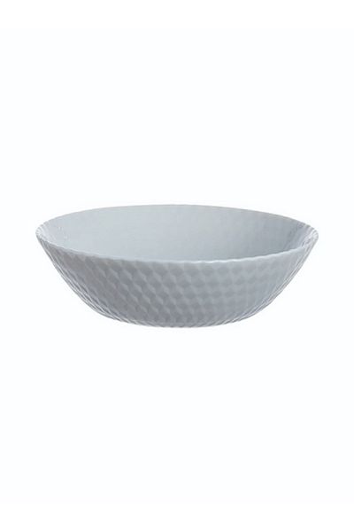 Luminarc Pampille Dishwasher and Microwave Safe Tempered Glass Soup Plate Light Grey 20cm