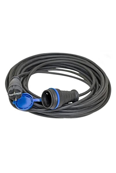 AKDEN kablo Siyah Uzatma Kablosu 3x2,5 mm Ttr Topraklı 25 metre Seyyar Kablo