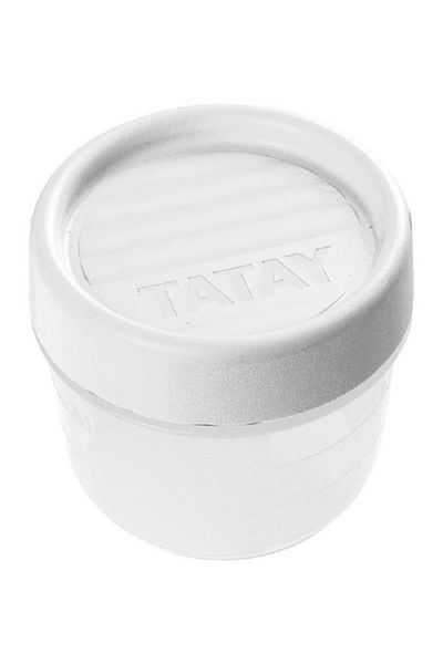 Tatay BPA Free High Quality Plastic Food Container with Thread White 0.2 Liter