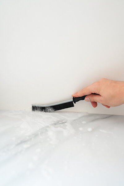 ESEMİZ فرشاة تنظيف ذات شعيرات طويلة ورفيعة متعددة الأغراض لتنظيف تفاصيل المطب...