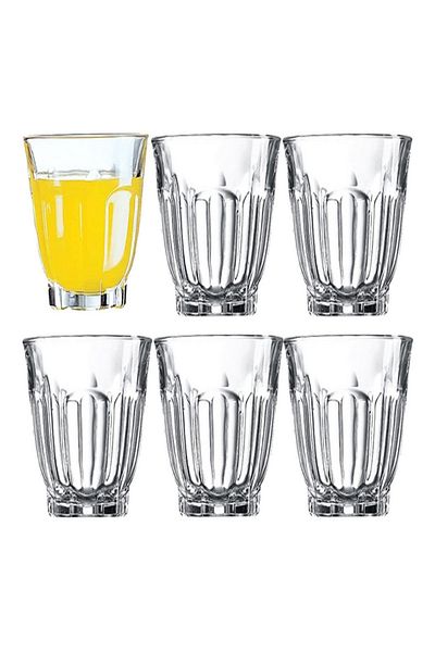 Luminarc 6-Piece Roman Arcade Mixer Glass Tumbler Transparent 240ml
