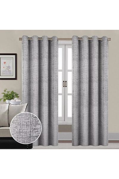 Home Box زوج ستائر جاكار معتمة – 140×300 سم