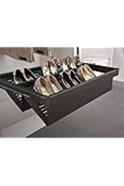 Eurocliq Soft-Close Mechanism Pull-Out Shoe Rack and Drawer for Closets