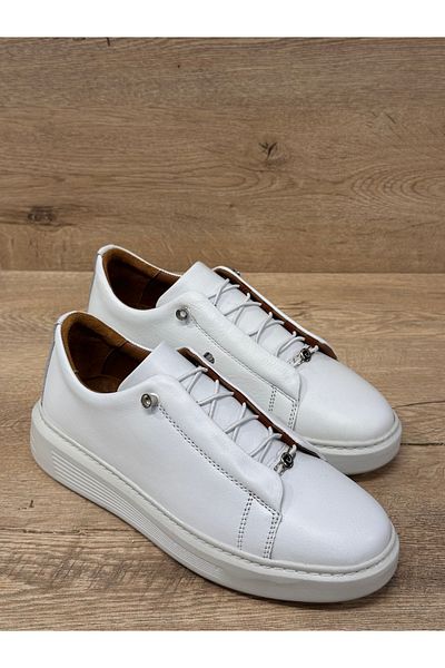 Pierre Cardin Rubber Laced Eva Orthopedic Sole Genuine Leather Casual Men's Shoes