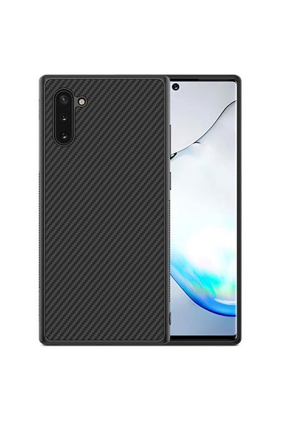 BLACK Carcasă pentru Samsung Galaxy Note 10 Plus, potrivire perfectă, silicon TPU negru