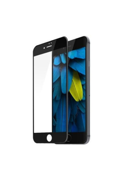 OEM 5D стъклено фолио за Apple iPhone 8 Plus, с цветни кантове, черно