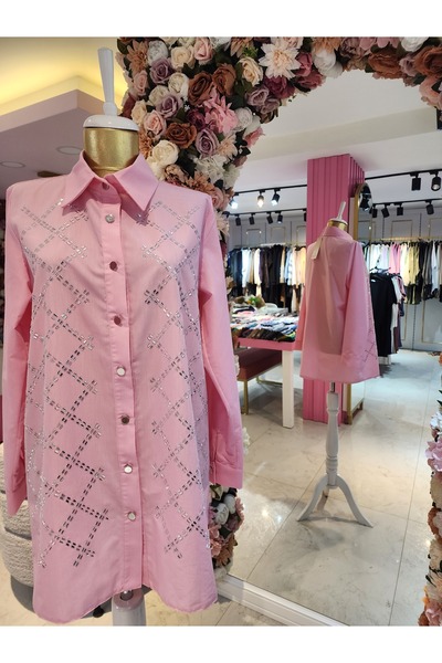 selinada kadın pembe tunik