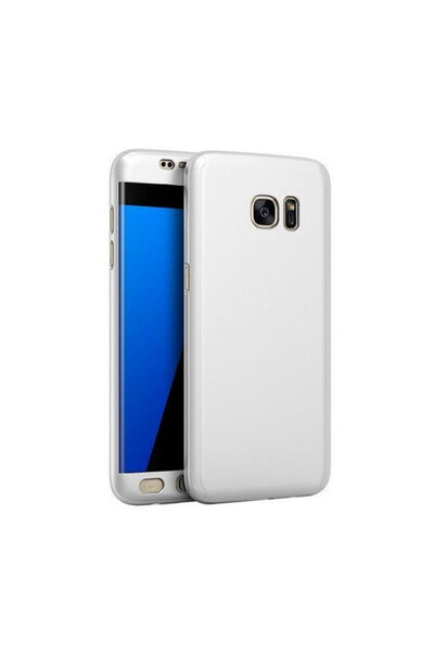 OEM Husă Samsung Galaxy S7 Edge, Full Body argintie, acoperire completă la 36...