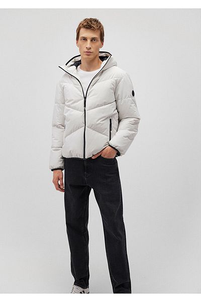 Mavi Hooded Gray Puffer Jacket