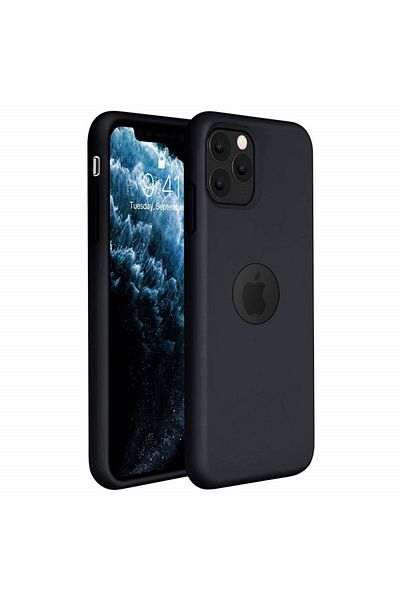 BLACK Apple iPhone 11 PRO MAX case, Elegance Luxury, Silicone TPU Slim Shockproof BLACK