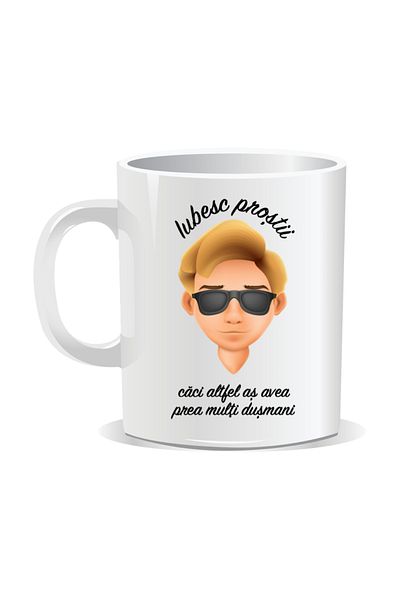 OEM Personalized mug with funny message, I love nonsense - White interior
