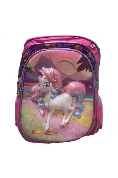 OEM Set of 2 pieces, Children's cabin trolley and Children's backpack 47/37 cm, Unicorn model