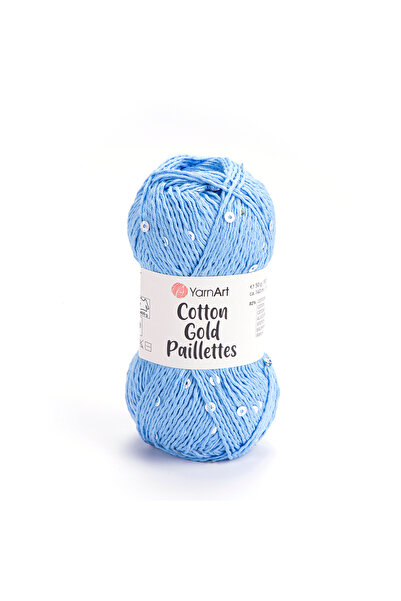 Yarnart Yarn Art Cotton Gold Paillettes Yumuşak ve Pullu Örgü İpi 50 gr