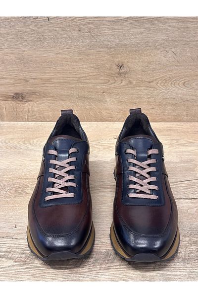 Pierre Cardin Lace-up Eva Ortholite Sole Ελαφρύ γνήσιο δέρμα casual παπούτσια