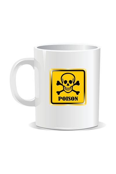 OEM Personalized mug with funny message, Poison - White interior