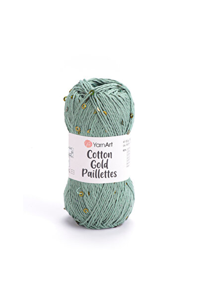 Yarnart Yarn Art Cotton Gold Paillettes Yumuşak ve Pullu Örgü İpi 50 gr