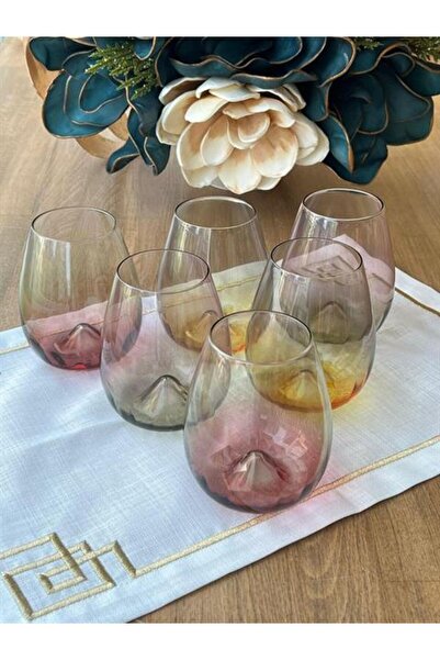 ROSSEV Mikasa Moor Colorful 6 Water Glasses 485ml