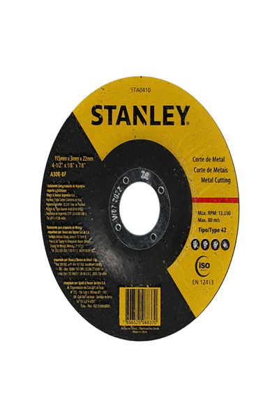 Stanley T27 High-Speed Fast-Cutting Wear-Resistant Precisely Engineered Metal Cutting Disc