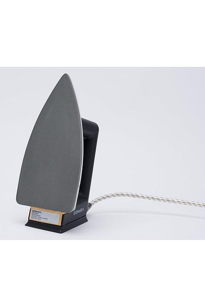 DOMEA 1000 Watts Light Weight Dry Iron With Non-Stick Teflon Coating Plate