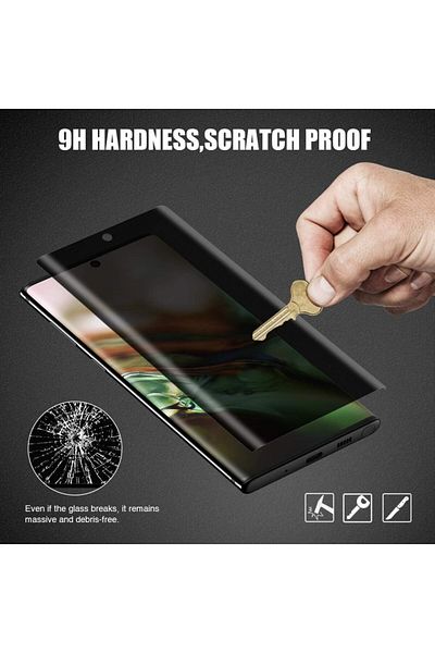 Privacy Samsung Galaxy Note 10 Glass Film, Privacy Glass, 9H Hardness Tempered Glass