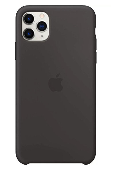 BLACK Apple iPhone 11 PRO MAX Case, Shockproof Silicone, Black