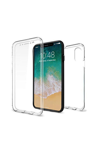 OEM Калъф за Apple iPhone X, FullBody ултра тънък силиконов TPU, пълно покрит...