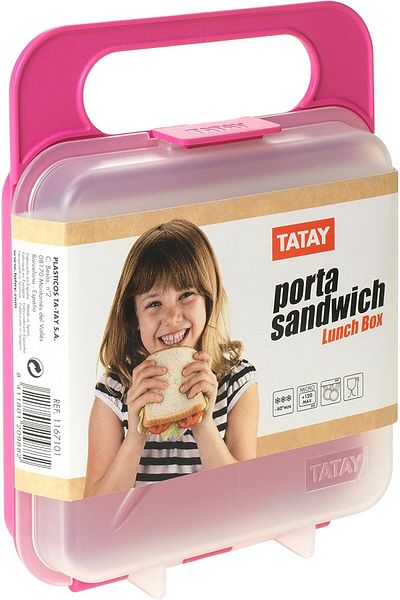 Tatay Porta Sandwich Lunch Box Assorted Color 1 Liter