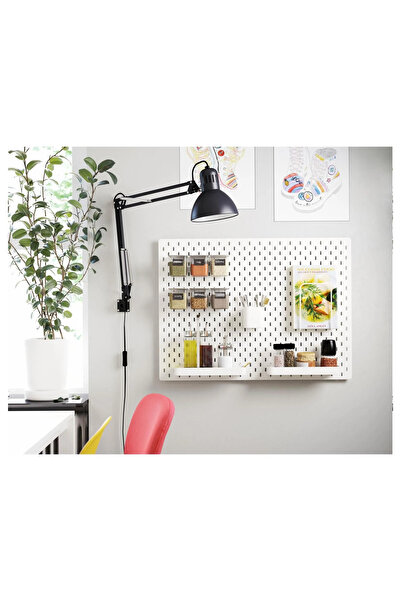 IKEA QUALİTY Çalışma Lambası Koyu Gri Kol ve Başlık Ayarlanabilir abajur çapı: 17 cm