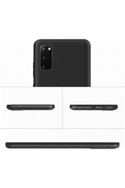 OEM Carcasă Samsung Galaxy S20 Plus, subțire, rezistentă la șocuri, neagră