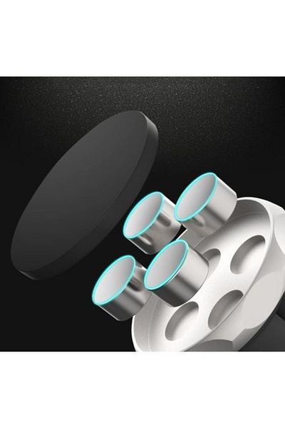OEM Suport auto magnetic argintiu pentru telefoane mobile, montare în grila de ventilație