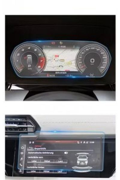 Audi Q5 E-Tron 2022-2023 navigation screen + clock display protective film King Protection