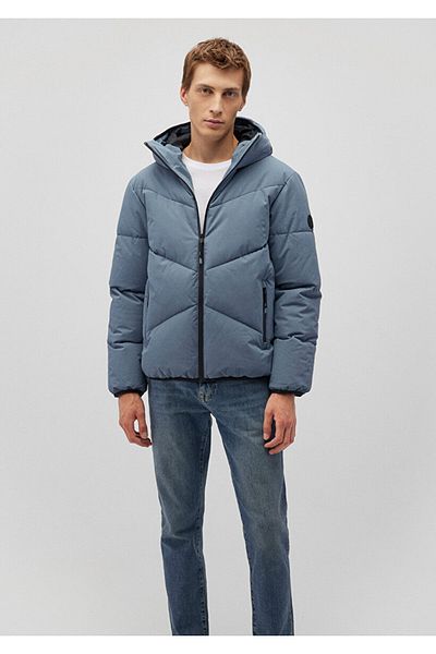 Mavi Hooded Blue Puffer Jacket