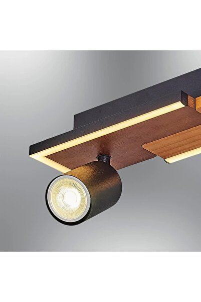 Özcan Aydınlatma Özcan Aydınlatma 1419-2 2 Spotlu Plafonyer Meşe