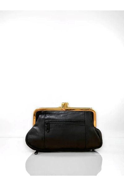 FHD BAGS Women's Leather Coin and Paper Money Wallet with 6 Compartments Lined and Zipper