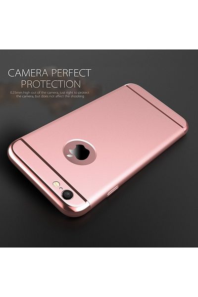OEM Carcasă Apple iPhone 6/6S, 3 în 1 auriu-roz