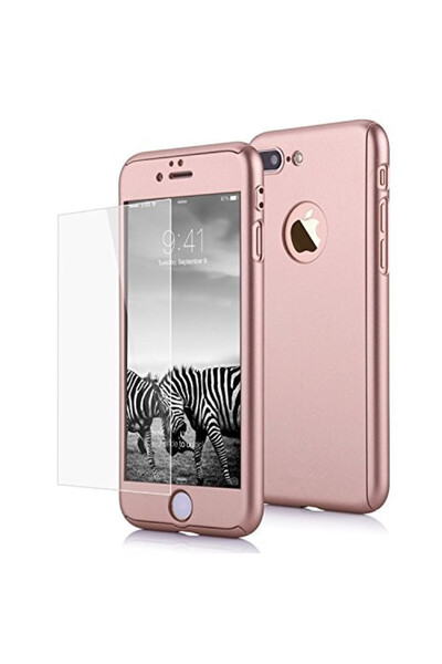 OEM Husă Apple iPhone 7 Plus, FullBody Rose-Gold, acoperire completă la 360 d...
