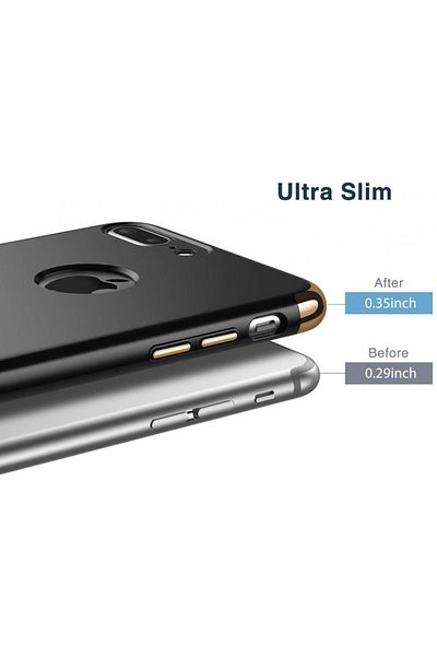 OEM Carcasă Apple iPhone 6 Plus/6S Plus, 3 în 1 Neagră