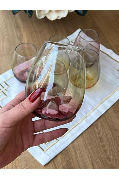 ROSSEV Mikasa Moor Colorful 6 Water Glasses 485ml