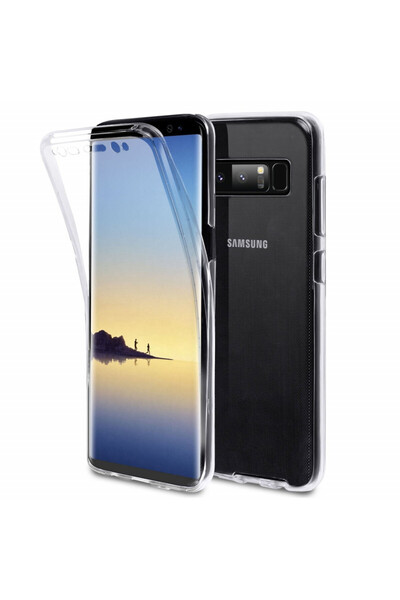OEM Силиконов калъф за Samsung Galaxy Note 8, FullBody 360° ултра тънък TPU, ...