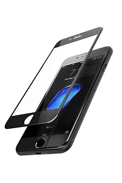 OEM Folie de sticlă Apple iPhone 6/6S, margini colorate negre