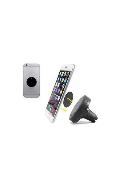 OEM Suport auto magnetic negru pentru telefoane mobile, montare în grila de ventilație