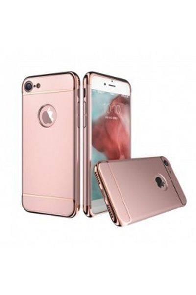 OEM Carcasă Apple iPhone 7 Plus, Perfect Fit 3 în 1, auriu-roz