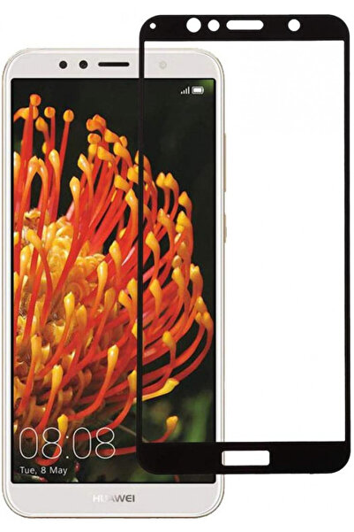 OEM Huawei Y6 2018 Γυάλινη μεμβράνη, 9D FULL GLUE Μαύρο