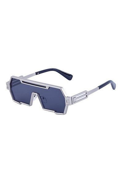 Tessero - Premium Sunglasses, Square Modern Model, Metal Frame, UV400 Protection, Silver