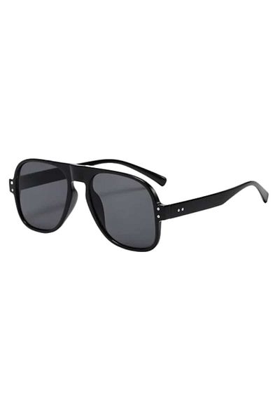 Tessero Sunglasses Aviator Oversize Retro, Unisex, UV400 Protection, Tessero, Black