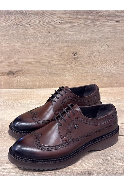 Pierre Cardin Κλασικά παπούτσια Oxford με κορδόνια Eva Sole Ultra Light από γνήσιο δέρμα