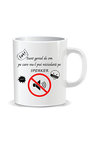 OEM Cana personalizata cu mesaj amuzant, Genul de om pe care nu-l pui pe spea...